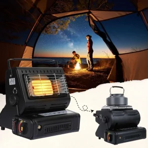 اجاق گاز و بخاری سفری مدل PGH-2 دو حالته با وزن ۲.۳ کیلوگرم